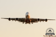 Emirates A380-800 A6-EDE Anflug 05R am Abend