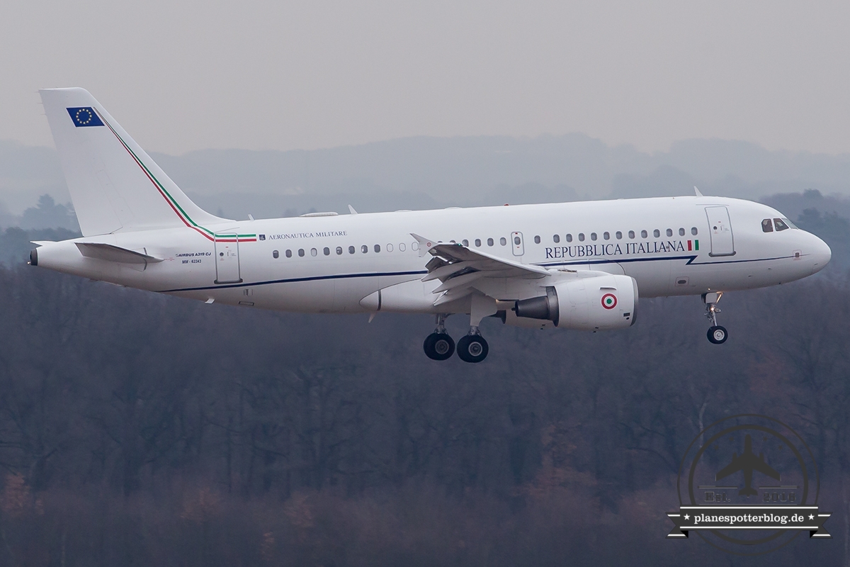 A319CJ MM62243 Italienische Luftwaffe G20 Außenministertreffen 2017