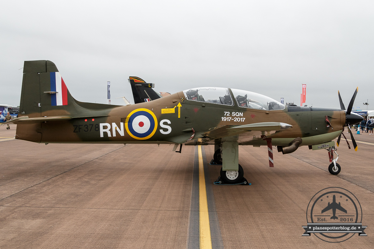 RIAT Shorts Tucano T.1 No. 72(R) Squadron ZF378 RN-S