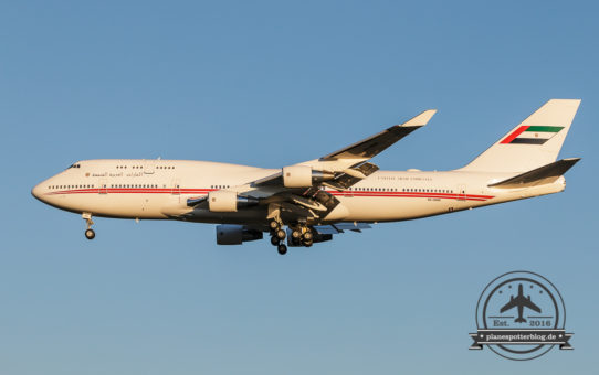 DUS am 19.07.2016 Dubai Air Wing B747-400